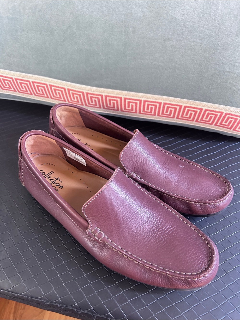 Clark’s Men's Leather Slip-On Driving Shoes Loafers in Brown